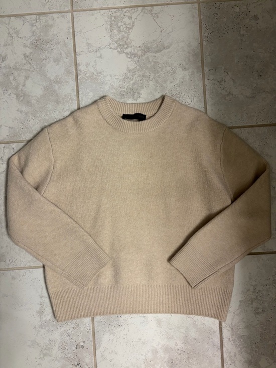 Zara Sweaters - Zara | Wool Blend Crewneck Sweater in Cream | Sz XS (Fits like a S/M)
